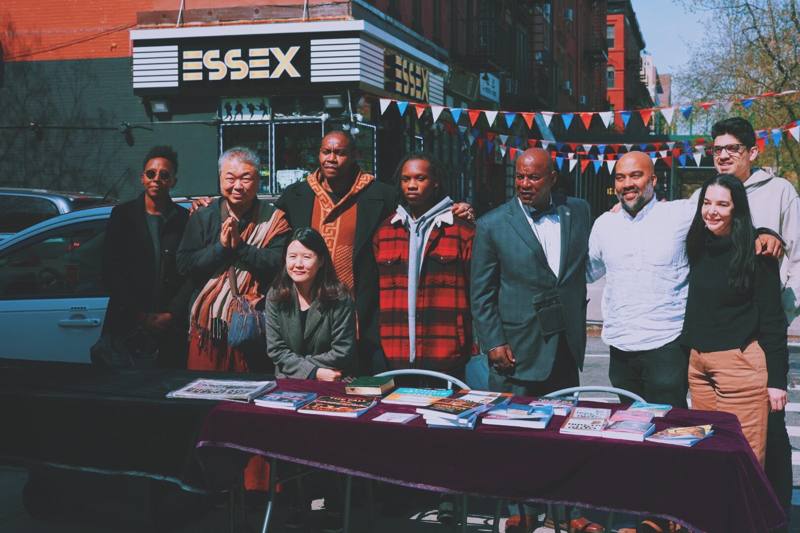 Sangha gathered outside Essex
