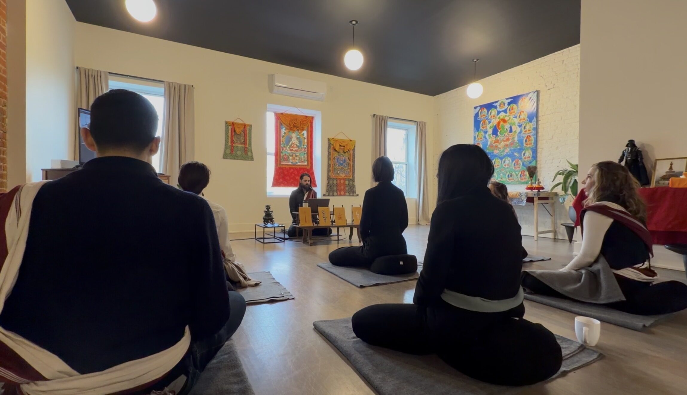The sangha shrine room in Harlem